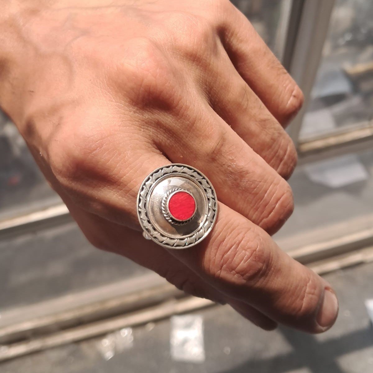 Anillo REDONDO CORAL C-105B