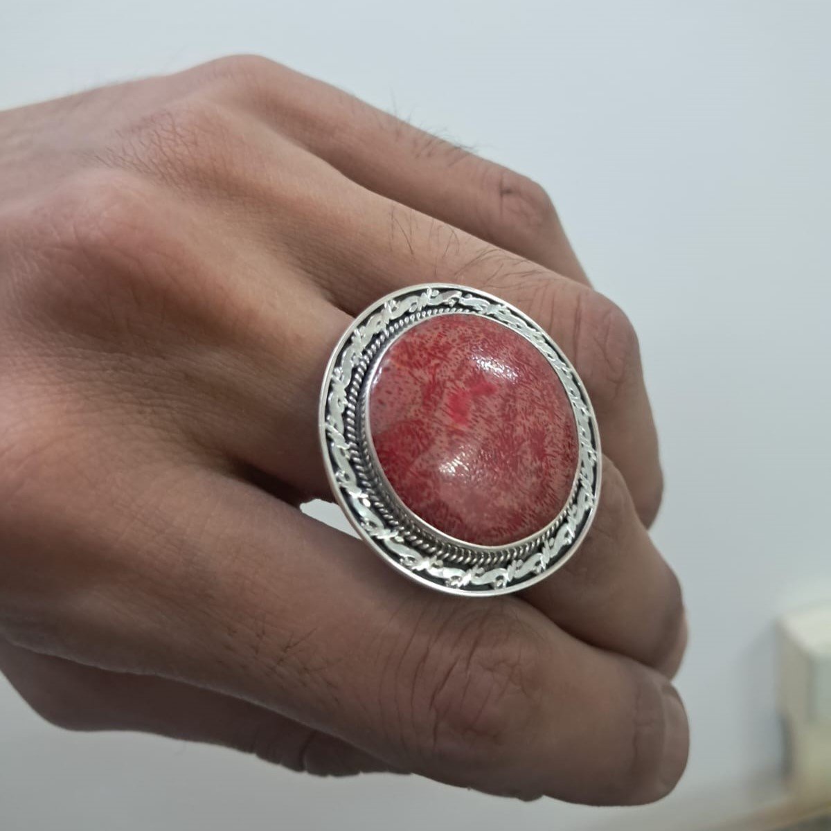 Anillo REDONDO CORAL C-105B