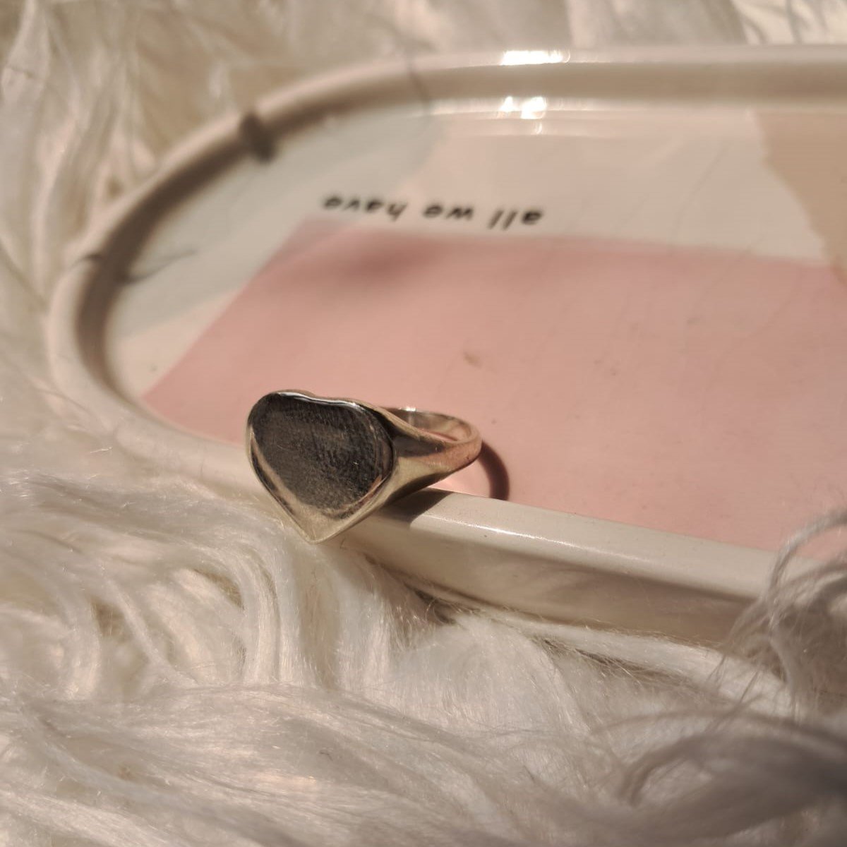 Anillo corazon liso C-111B