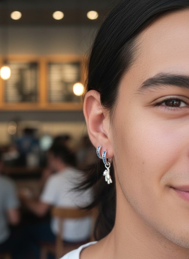 ARGOLLITAS AZUL CON OSITO 10mm C-113A