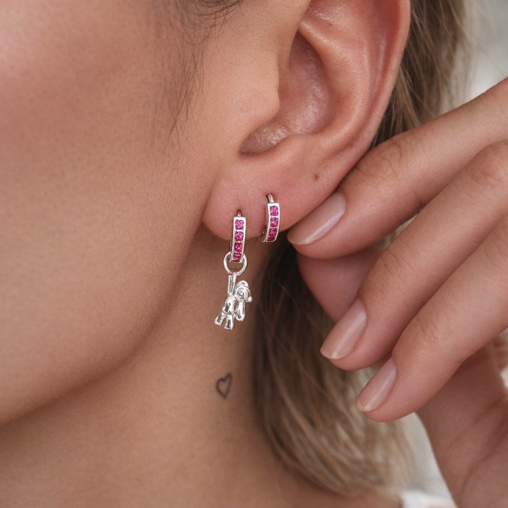 Argolla fucsia Oso 12mm C-100A