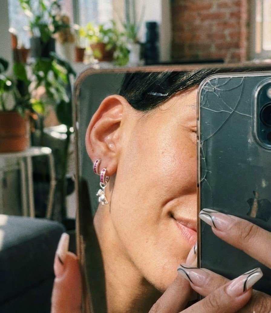 Argolla fucsia Oso 12mm C-100A