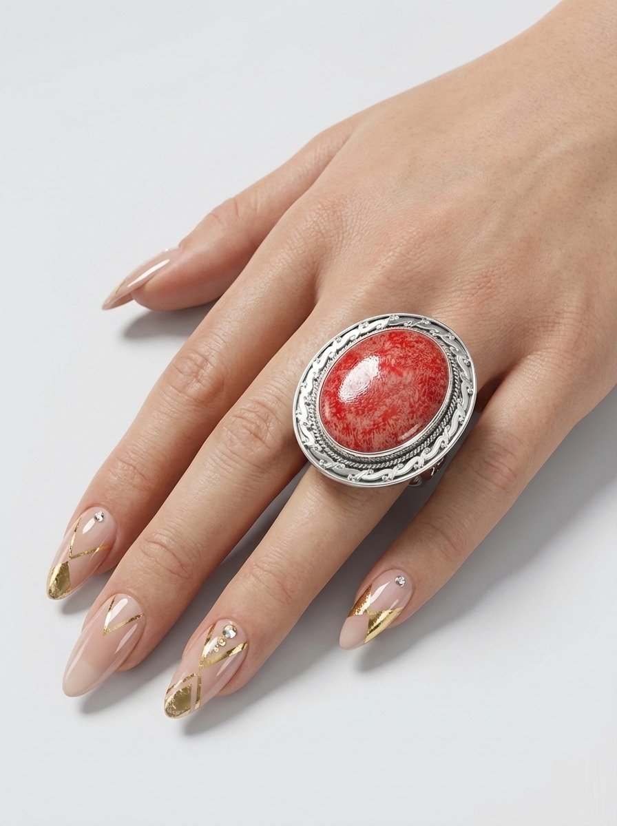 ANILLO ALAMBRE DE PUAS ROJO C-105A