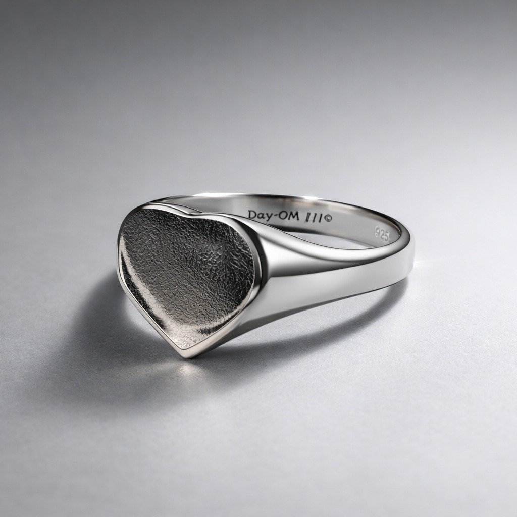 Anillo corazon liso C-111B