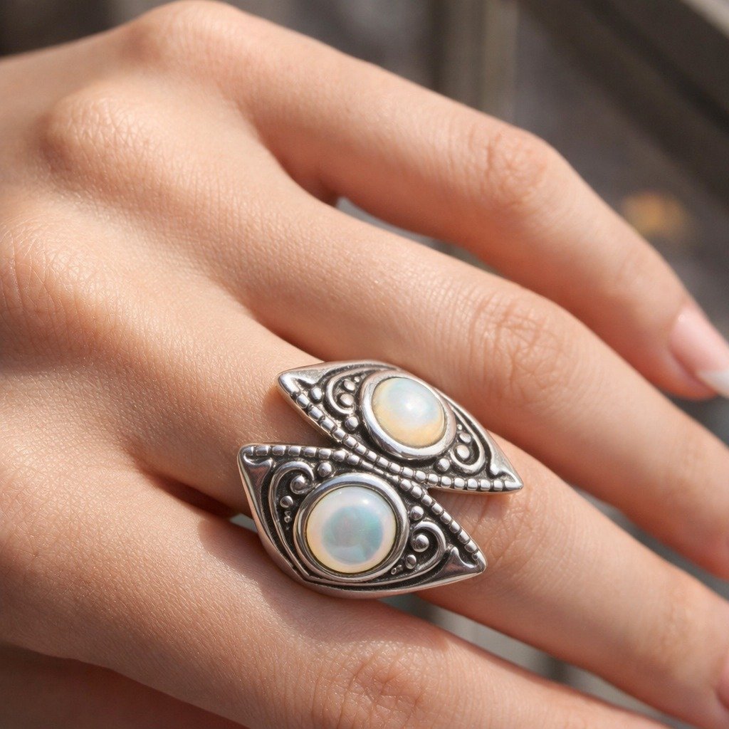 ANILLO INFLADO PIEDRA  LUNAR C-111C