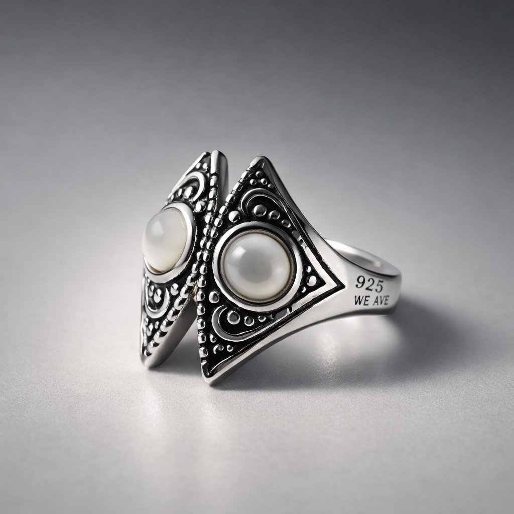 ANILLO INFLADO PIEDRA  LUNAR C-111C