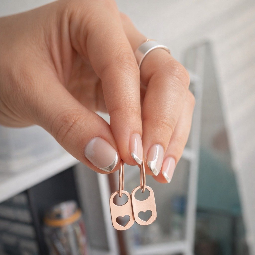 Argolla Chapita 14mm rose C-113B