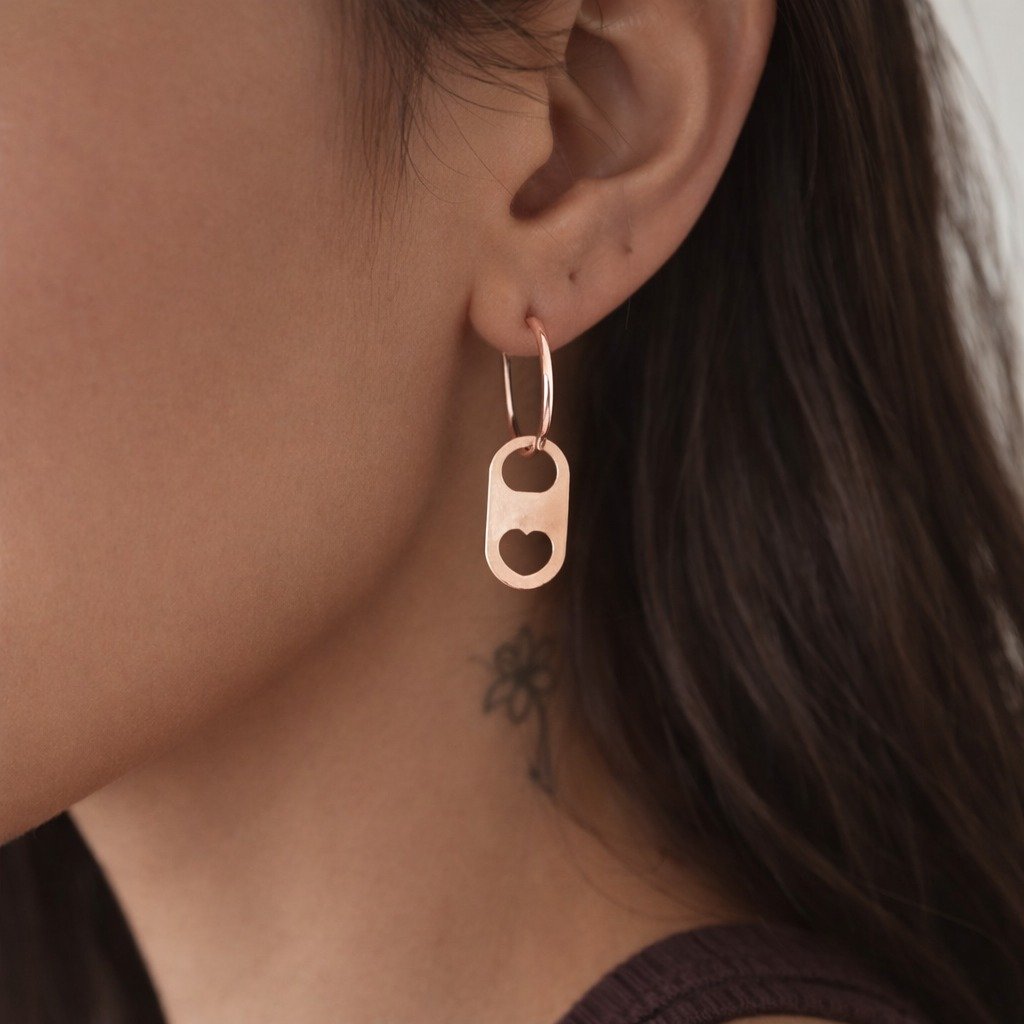 Argolla Chapita 14mm rose C-113B