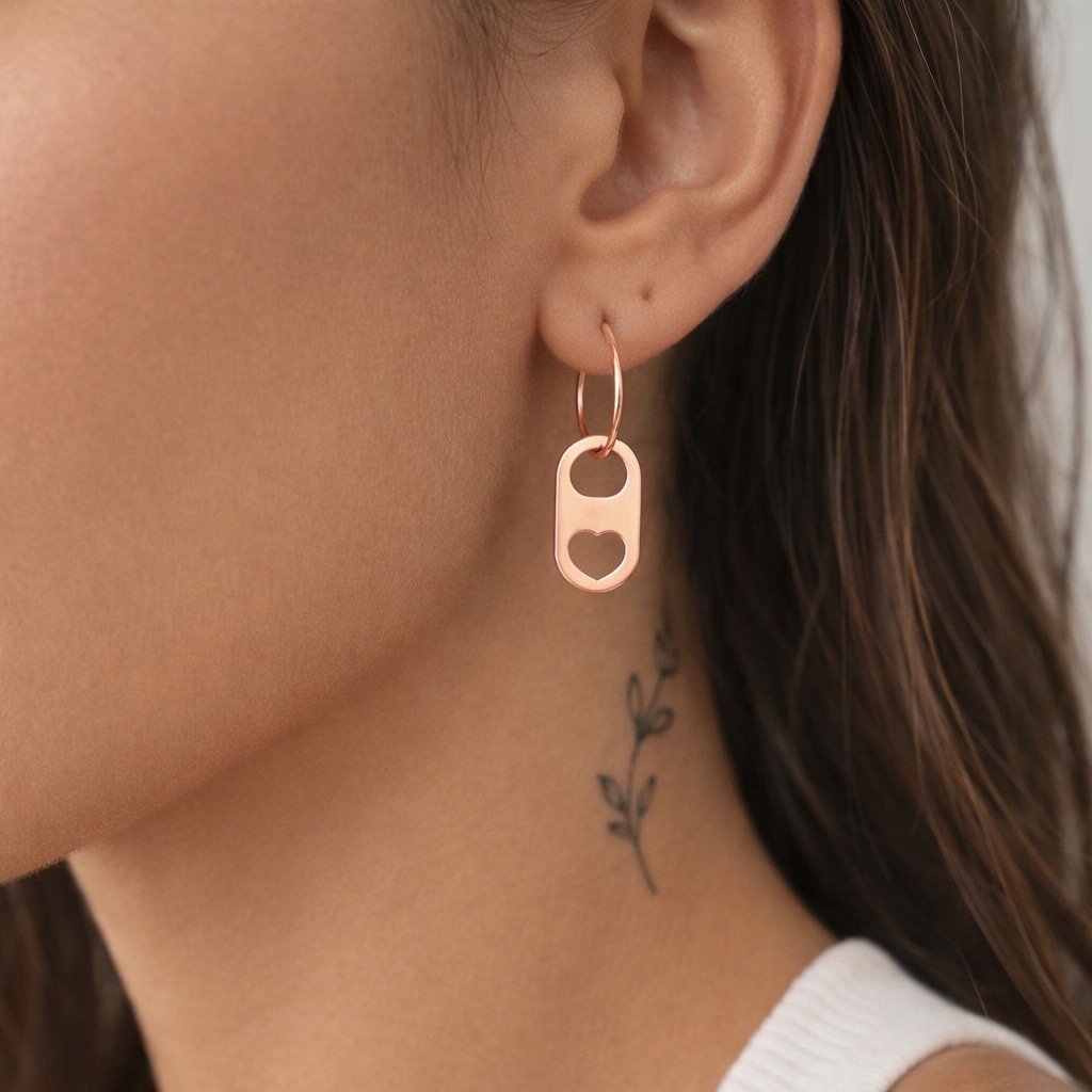 Argolla Chapita 14mm rose C-113B