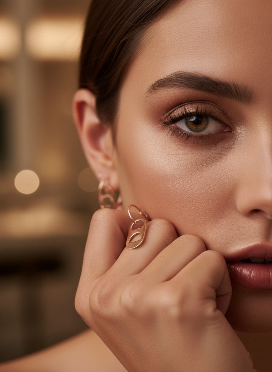 Argolla Chapita 14mm rose C-113B