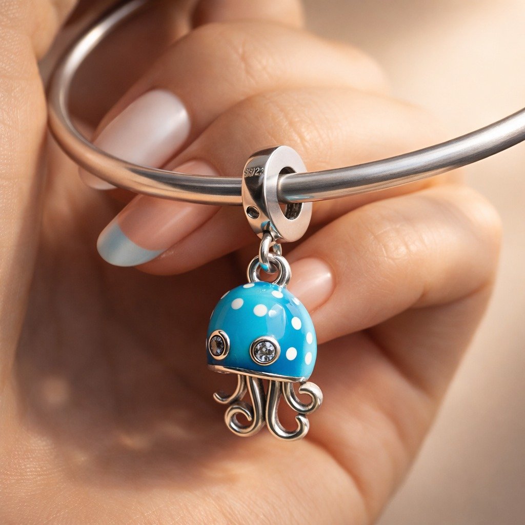 CHARMS MEDUSA AZUL T-1C