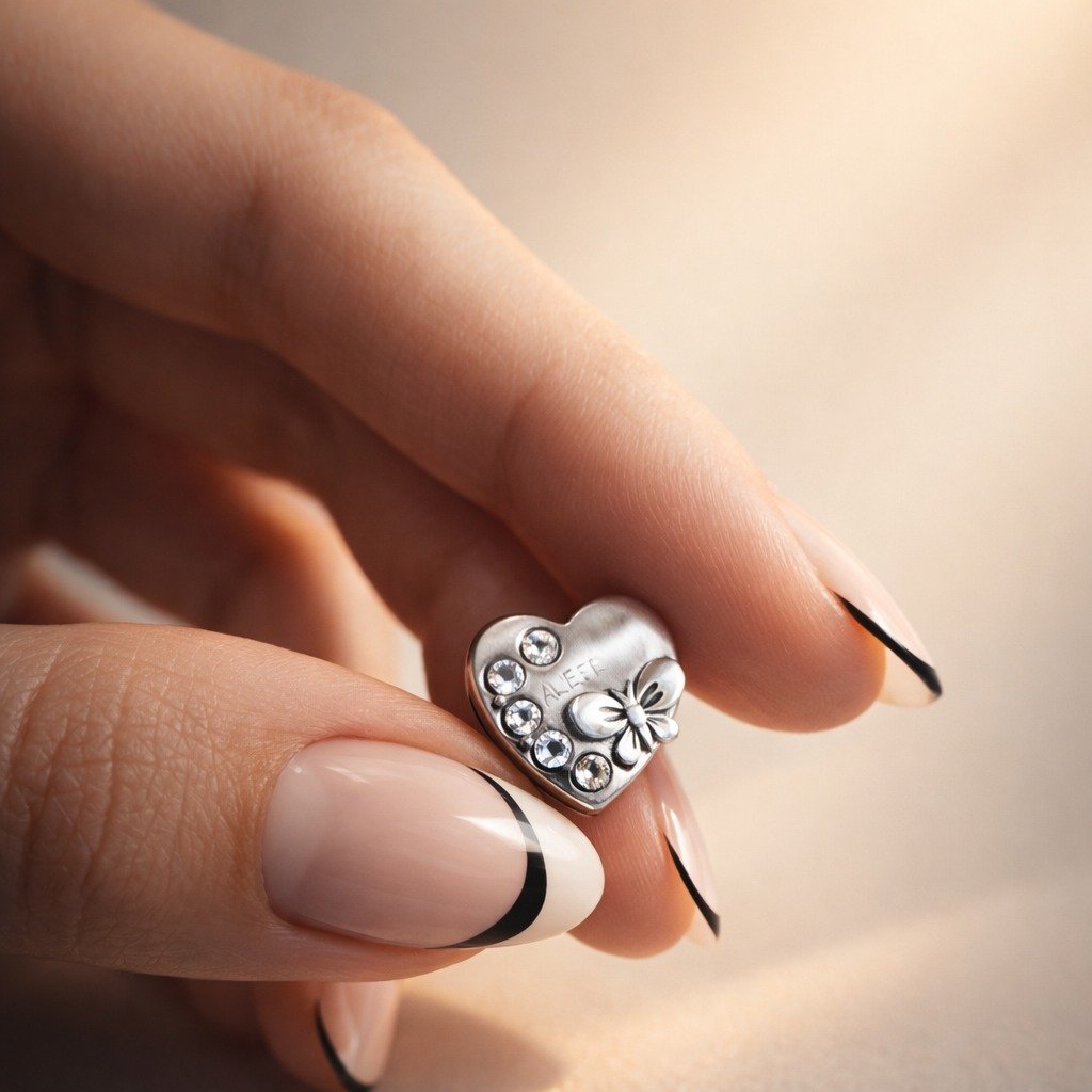 CHARMS CORAZON CON MARIPOSA T-1F