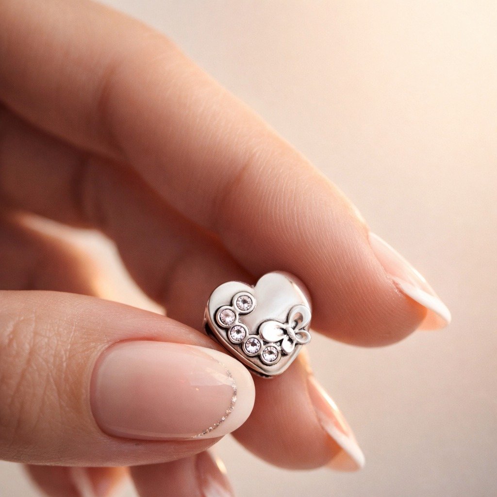 CHARMS CORAZON CON MARIPOSA T-1F