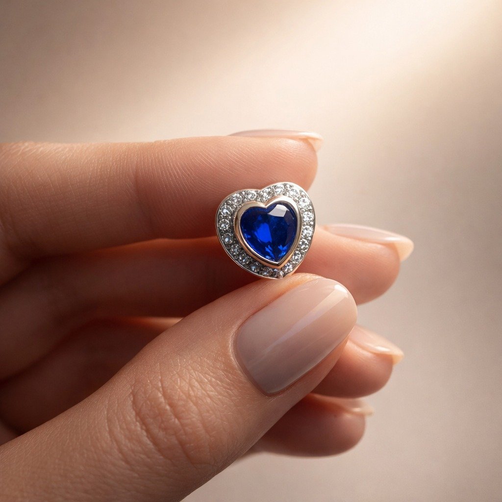 CHARMS CORAZON AZUL T-1S