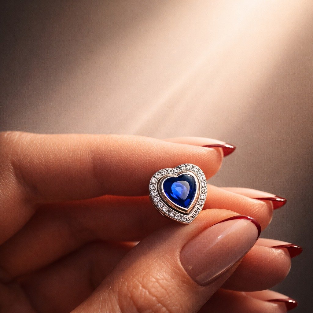 CHARMS CORAZON AZUL T-1S