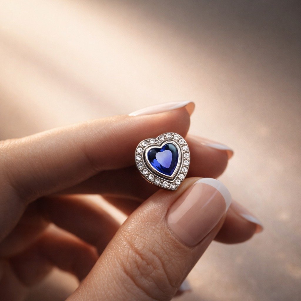 CHARMS CORAZON AZUL T-1S