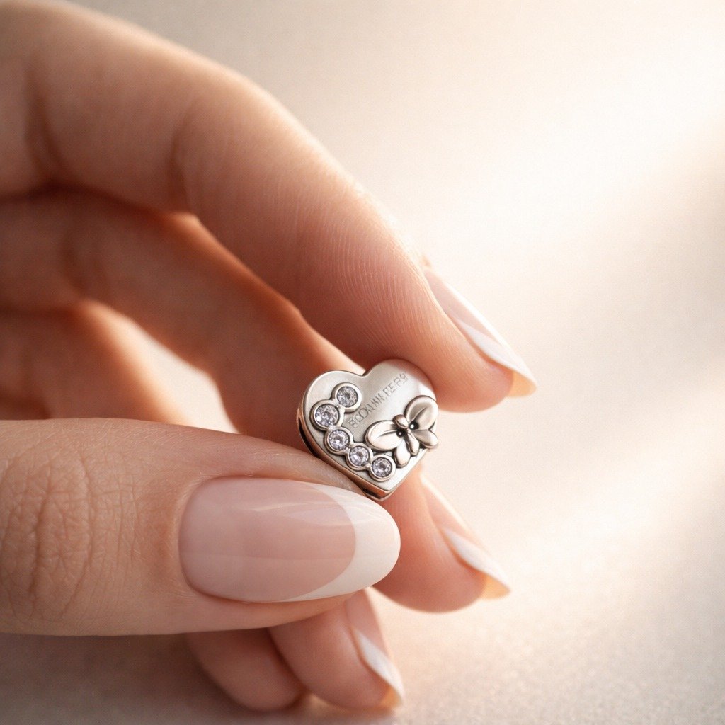 CHARMS CORAZON CON MARIPOSA T-1F