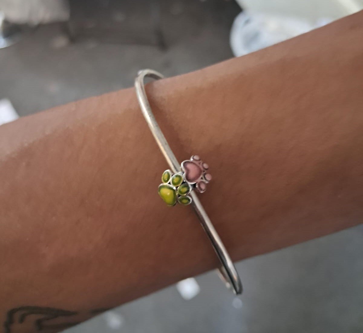 CHARMS HUELLAS PERRO "BRILLA EN LA OSCURIDAD" T-1C