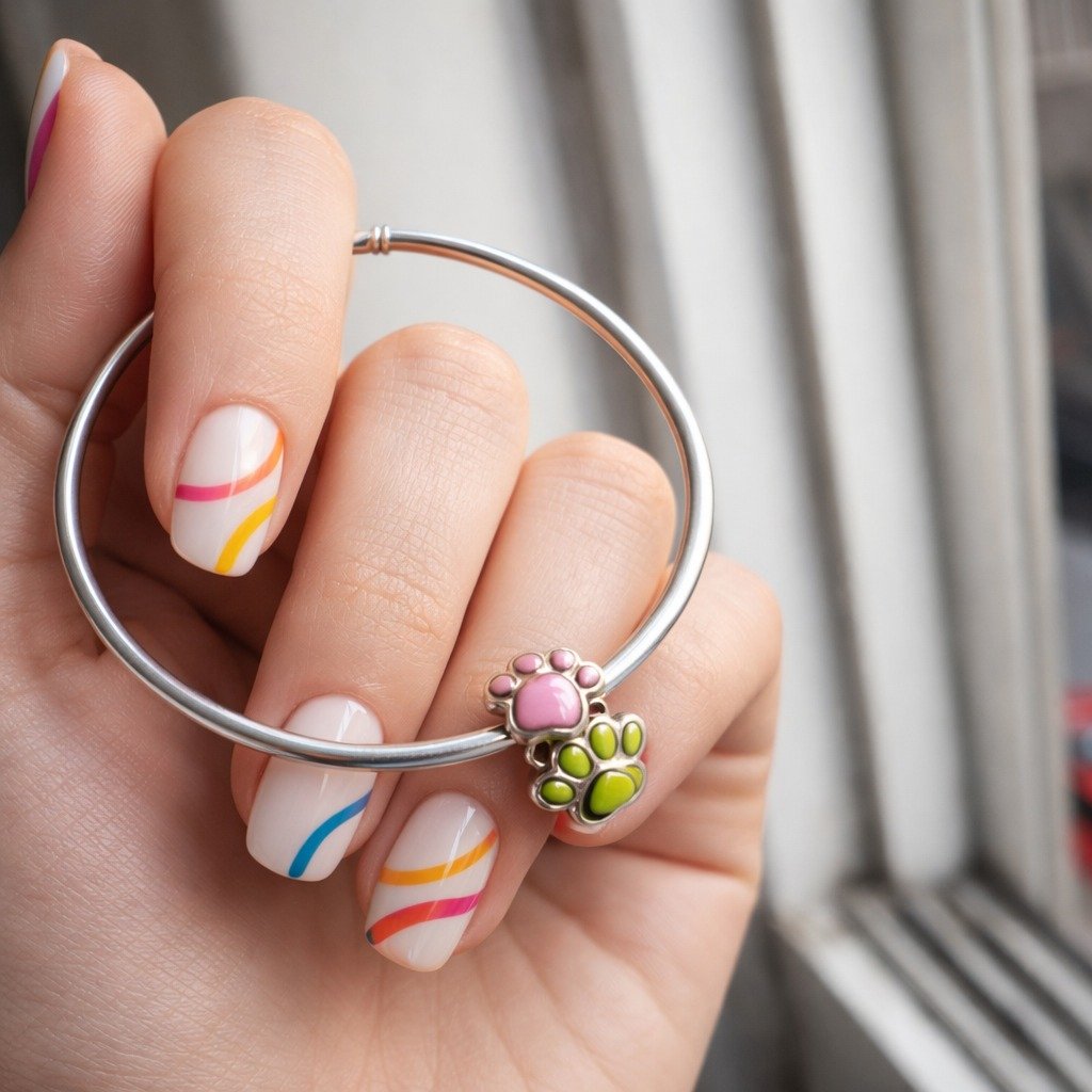 CHARMS HUELLAS PERRO "BRILLA EN LA OSCURIDAD" T-1C