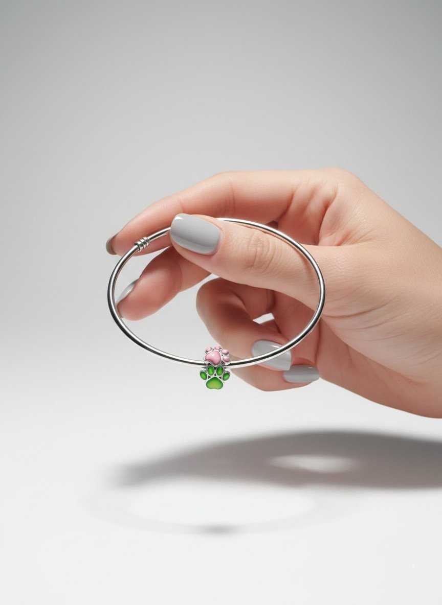 CHARMS HUELLAS PERRO "BRILLA EN LA OSCURIDAD" T-1C