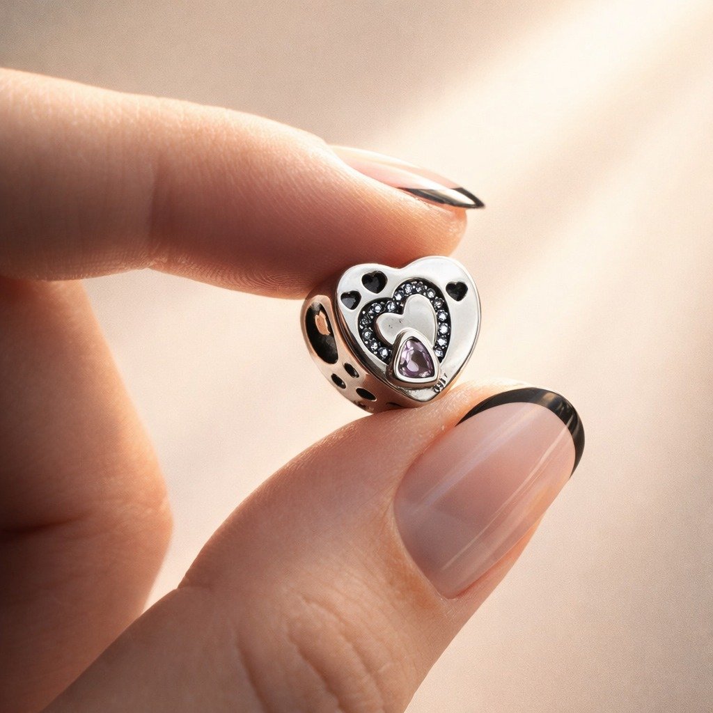 CHARMS HUELLA DE PERRO CON HUESO T-1C