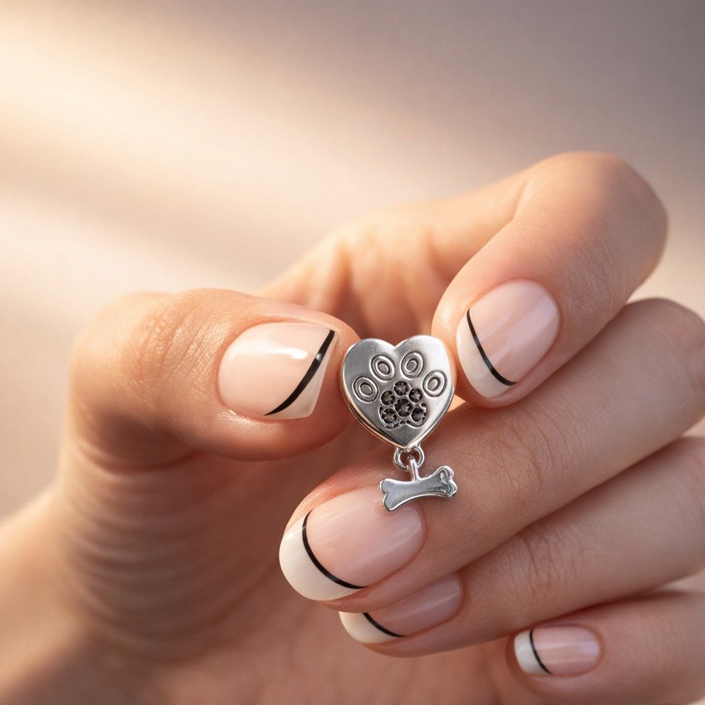 CHARMS HUELLA DE PERRO CON HUESO T-1C