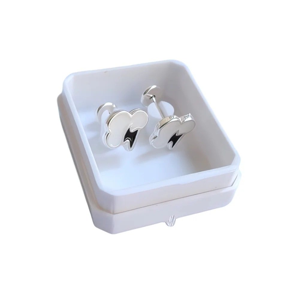 abridor nube rayo negro baño de plata