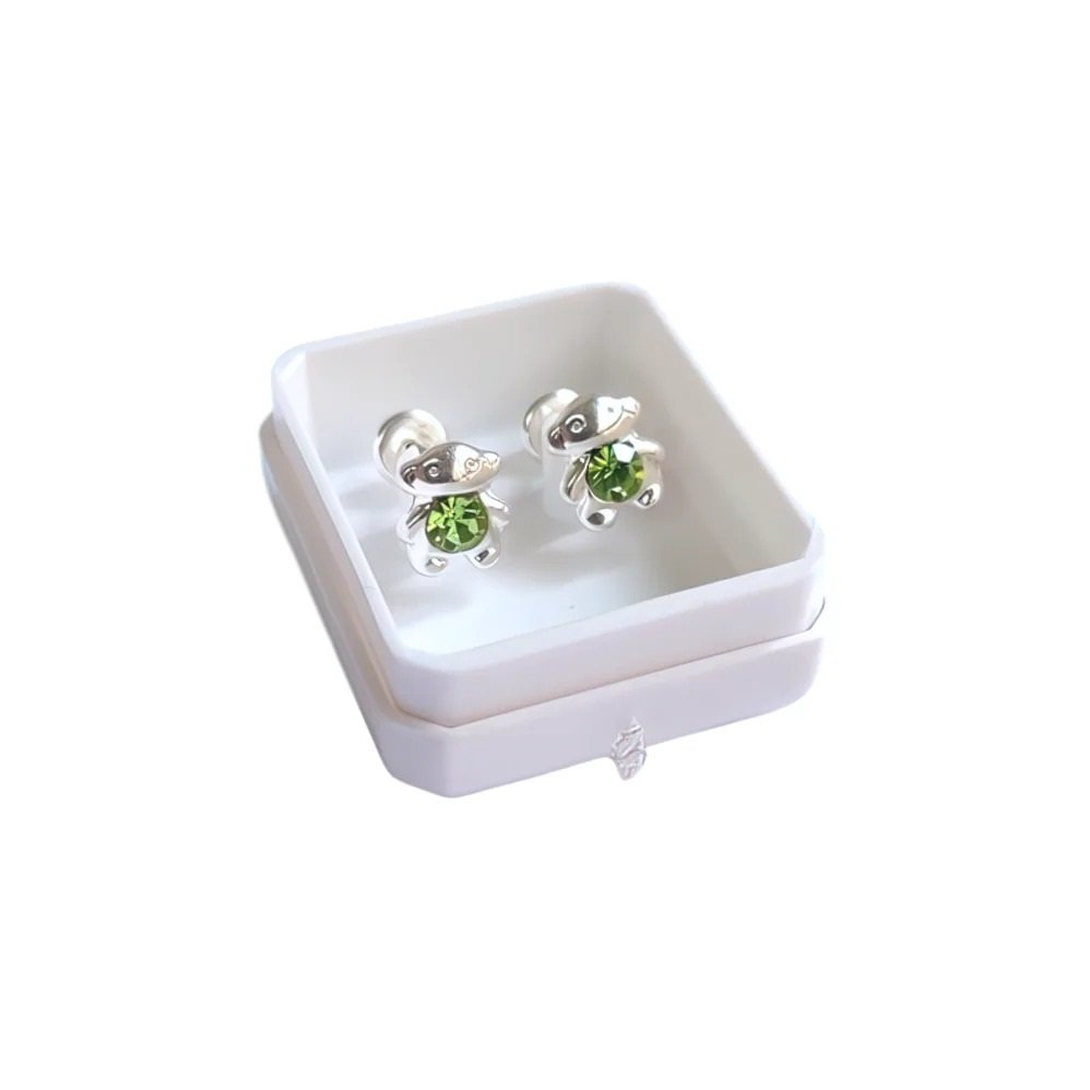 ABRIDOR OSITOS  VERDE BAÑO DE PLATA