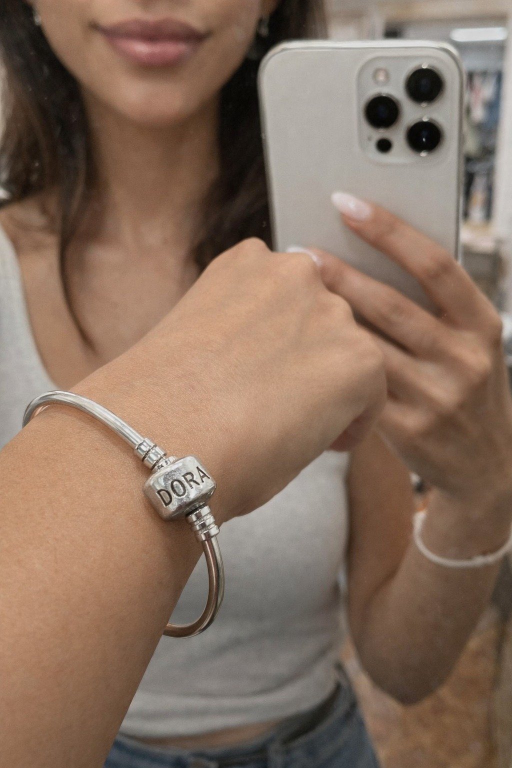 ESCLAVA CIERRE TAMBOR  "CON INSCRIPCION"  60mm