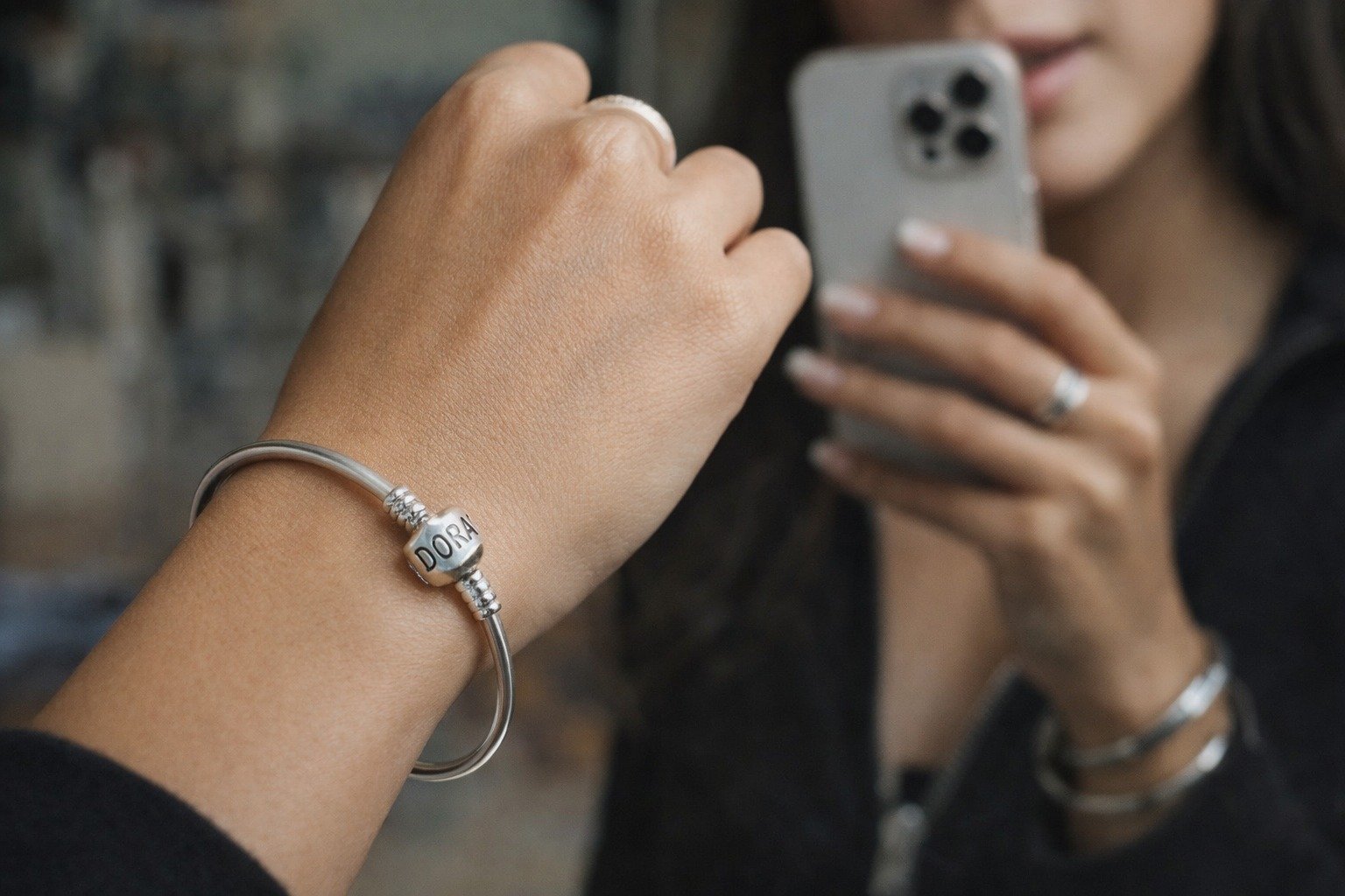 ESCLAVA CIERRE TAMBOR  "CON INSCRIPCION"  60mm