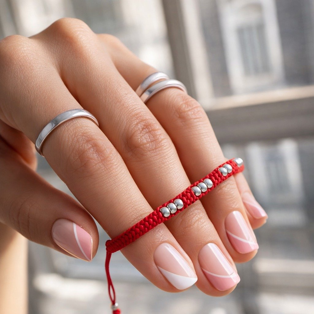 PULSERA HILO ROJO TRES BOLITAS C-26C