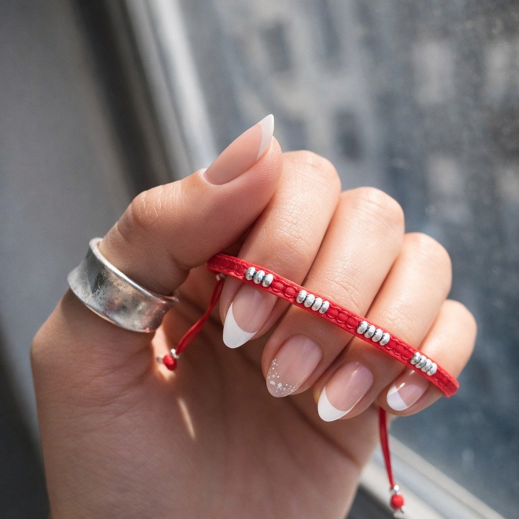 PULSERA HILO ROJO TRES BOLITAS C-26C