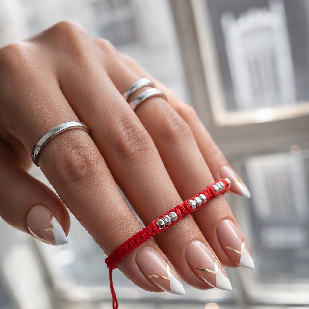 PULSERA HILO ROJO TRES BOLITAS C-26C