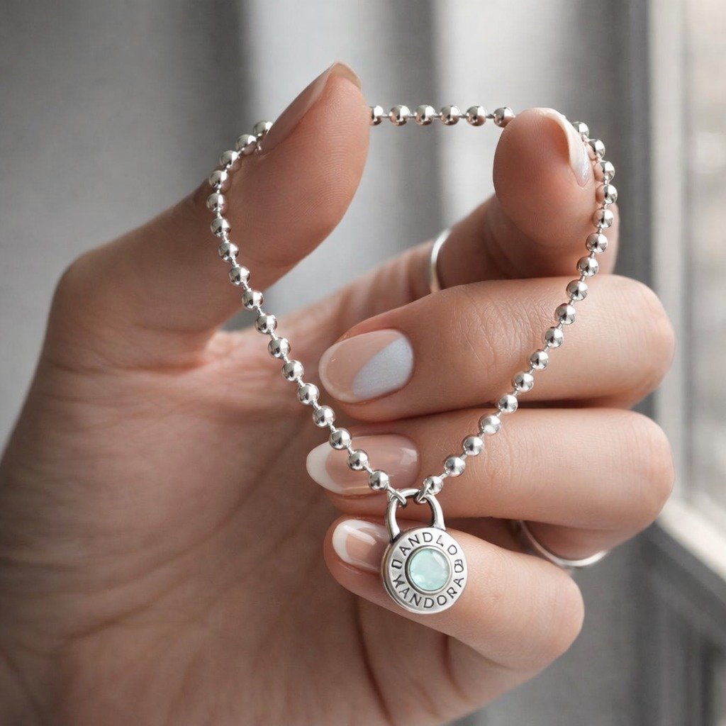 PULSERA BOLITA PANDO "CON INSCRIPCION"18cm