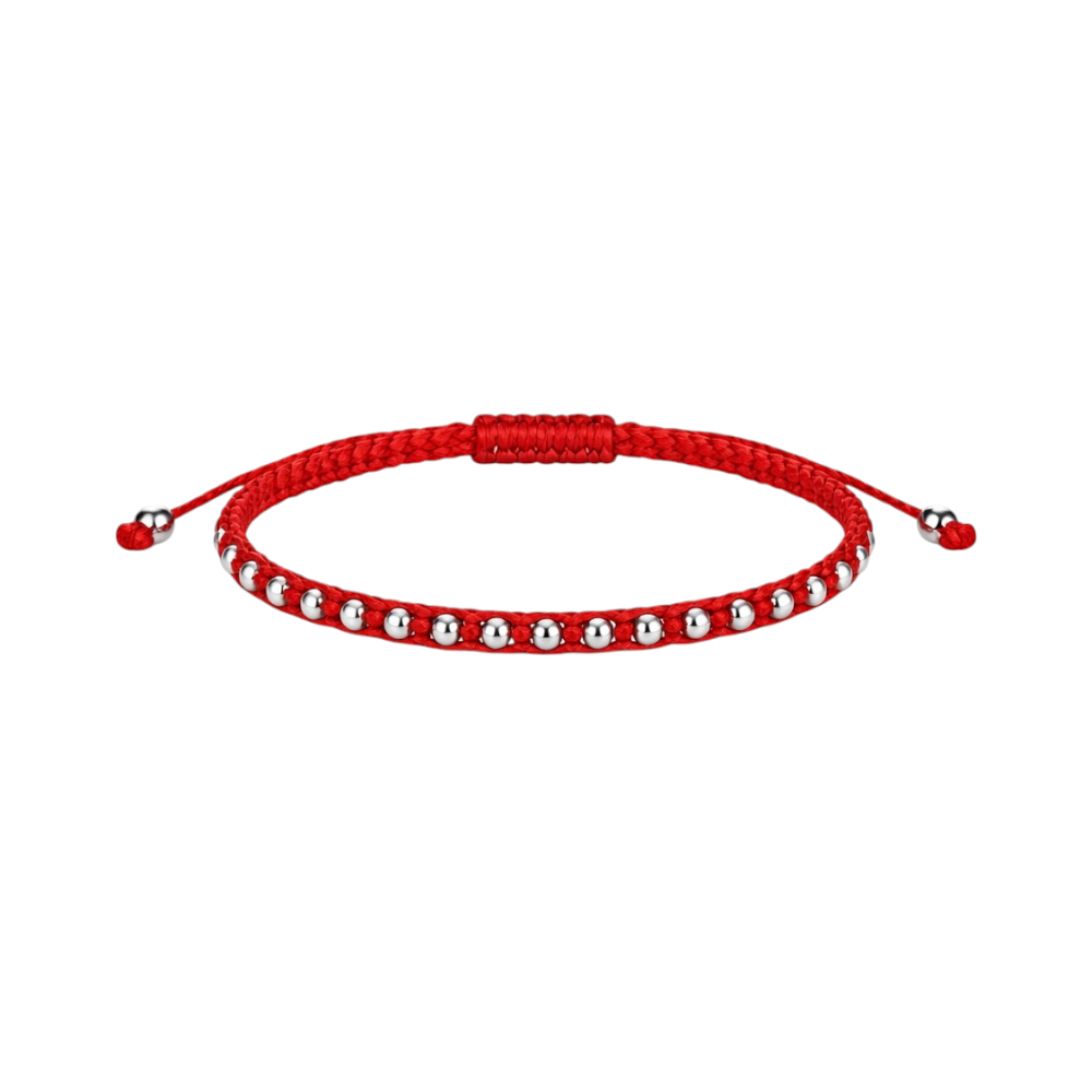 PULSERA HILO ROJO BOLITAS C-26C