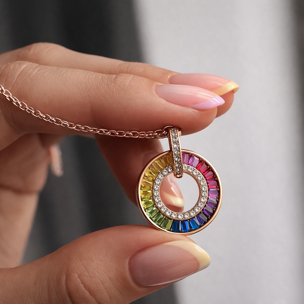 Conjunto Circulo de la vida arcoíris Rose 42+3cm CP-C