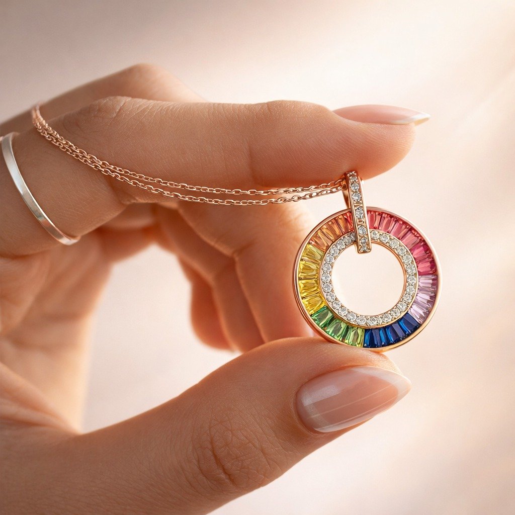 Conjunto Circulo de la vida arcoíris Rose 42+3cm CP-C