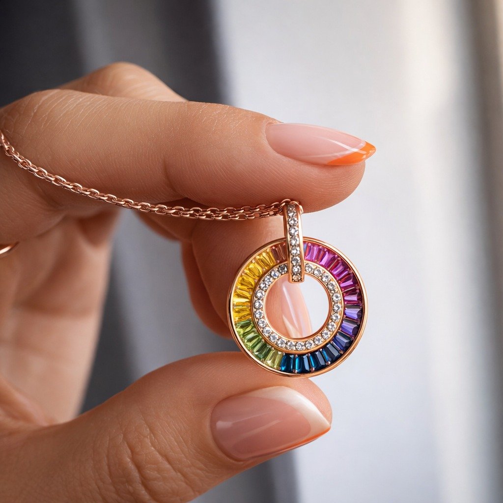Conjunto Circulo de la vida arcoíris Rose 42+3cm CP-C