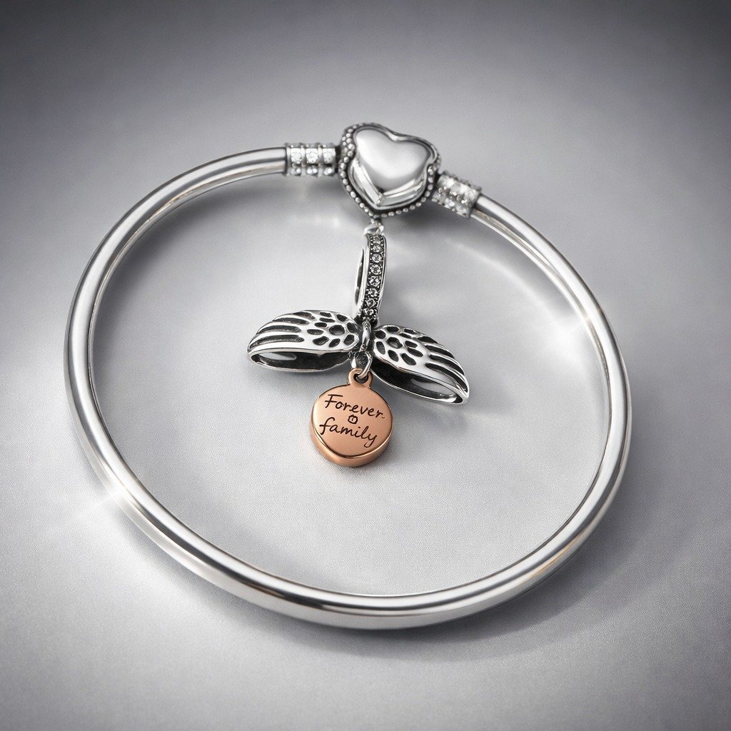 CHARMS CORAZON ALAS DE ANGEL T-1B