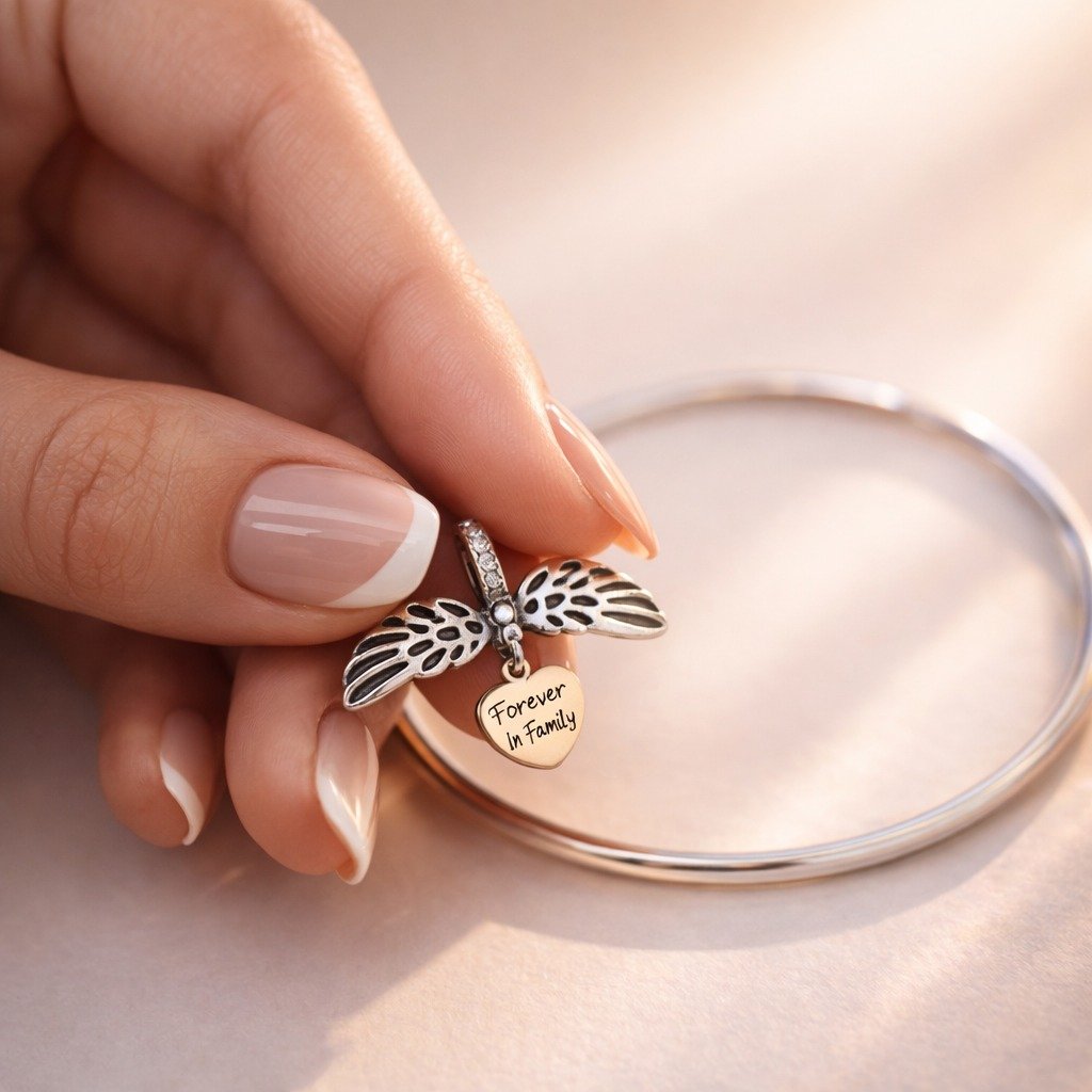 CHARMS CORAZON ALAS DE ANGEL T-1B