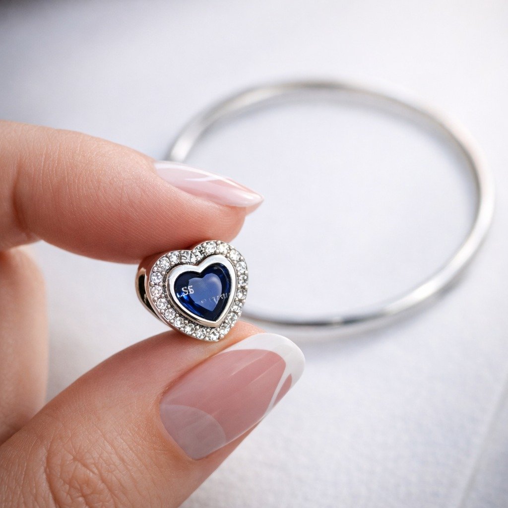 CHARMS CORAZON AZUL T-1B