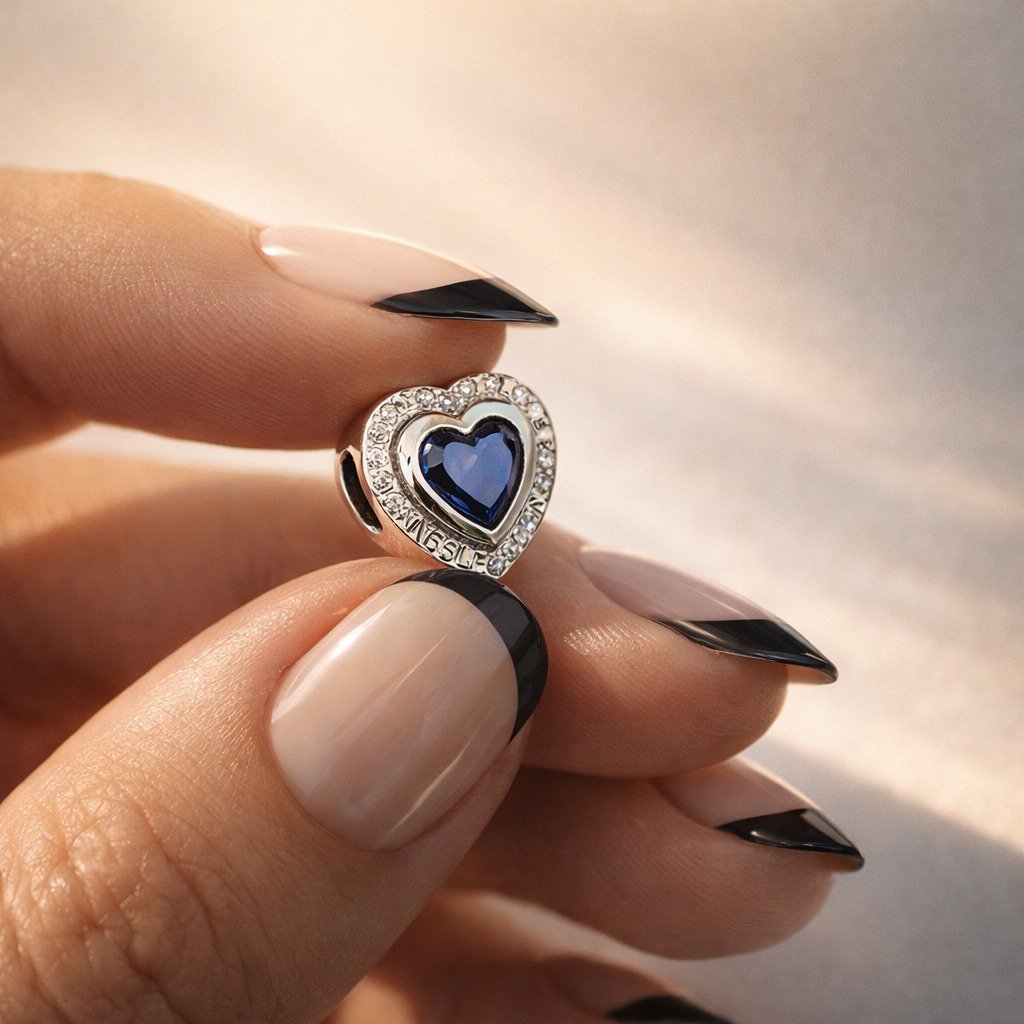 CHARMS CORAZON AZUL T-1B