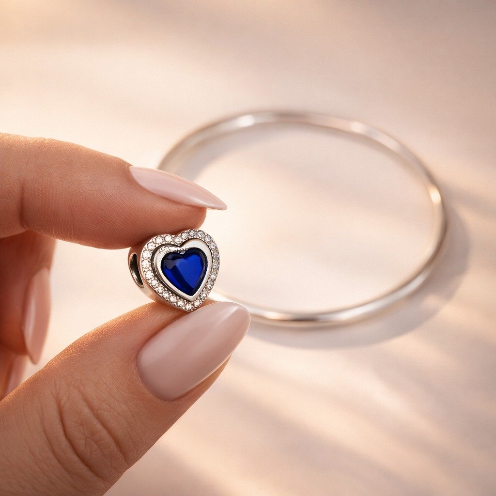 CHARMS CORAZON AZUL T-1B