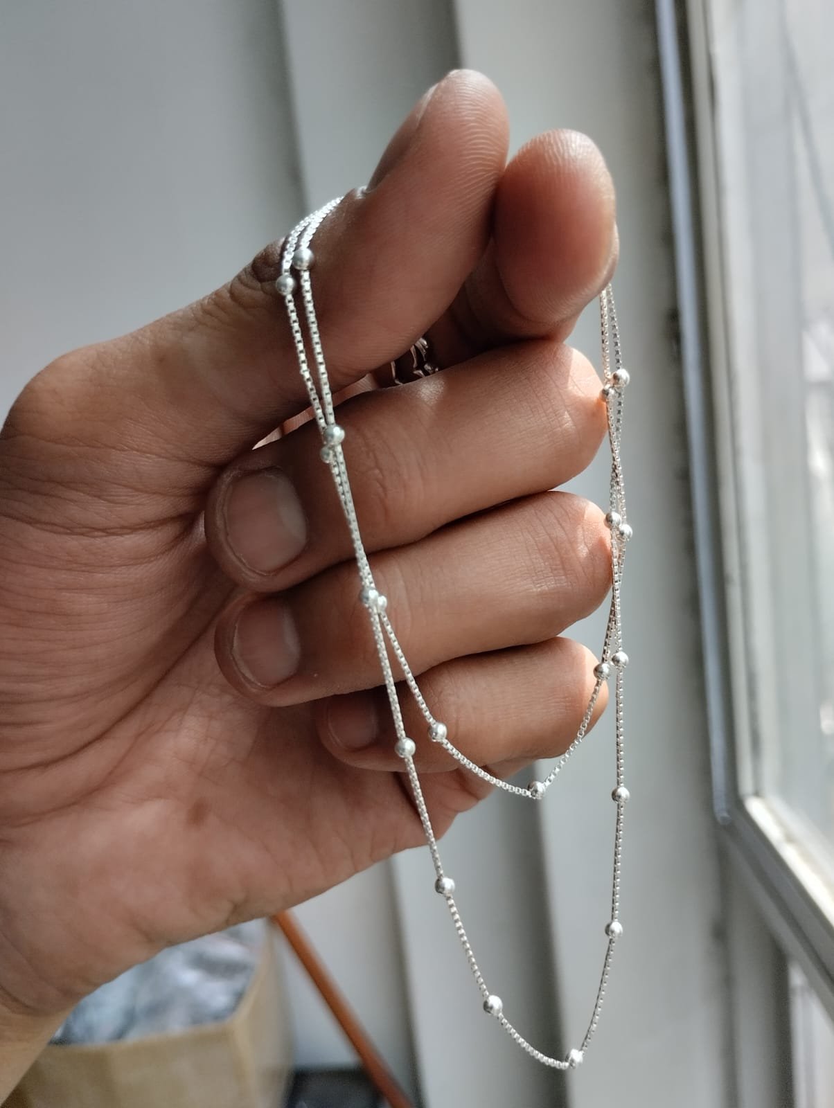 CADENA VENECIANA CON BOLITAS 50cm C-53C