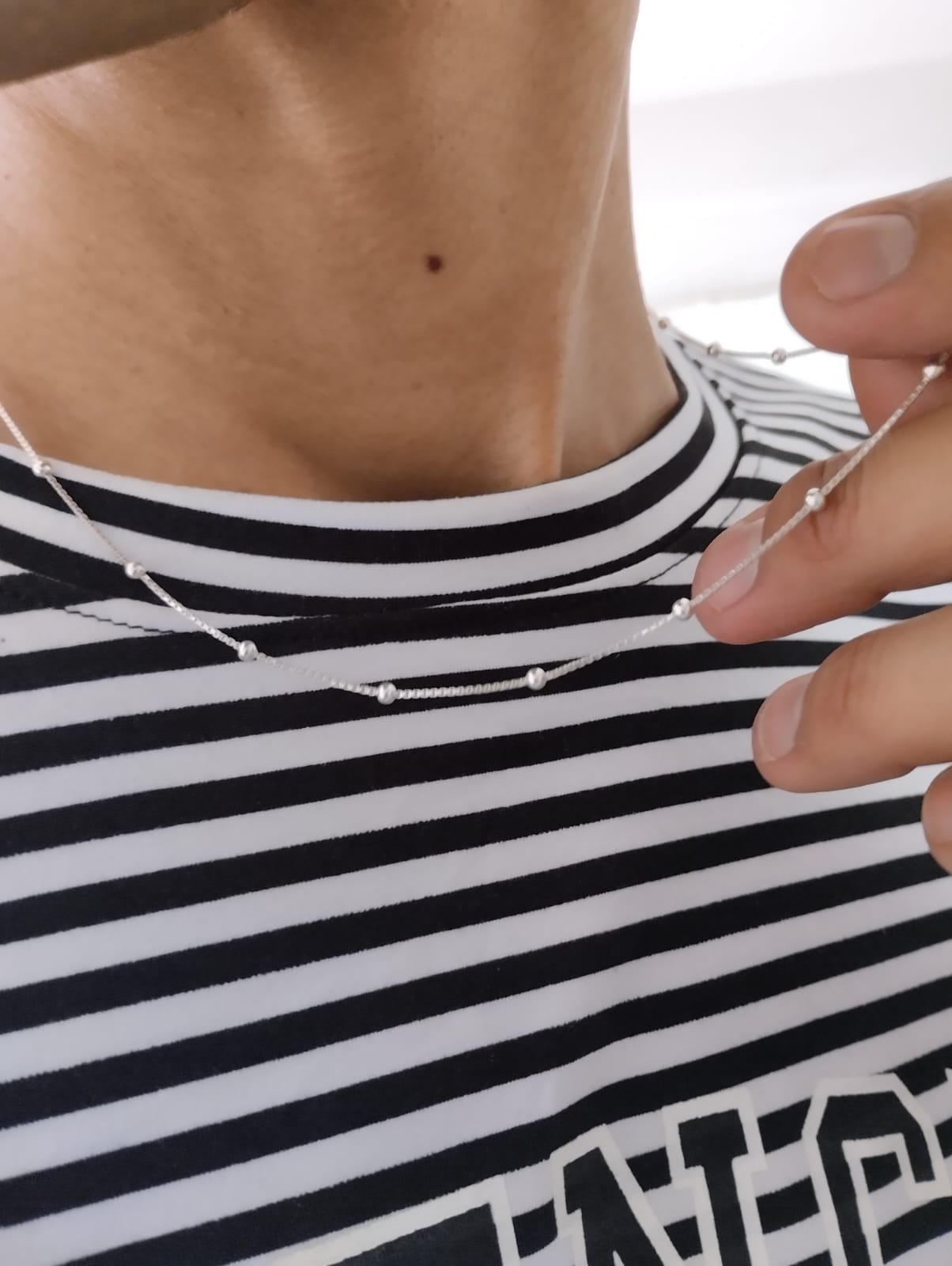 CADENA VENECIANA CON BOLITAS 50cm C-53C