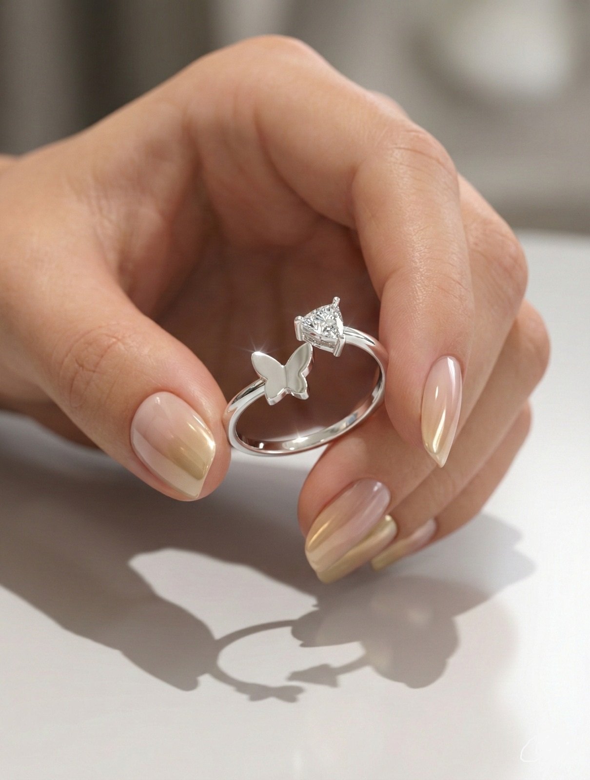 ANILLO MARIPOSA CON CUBIC REGULABLE CP-AN