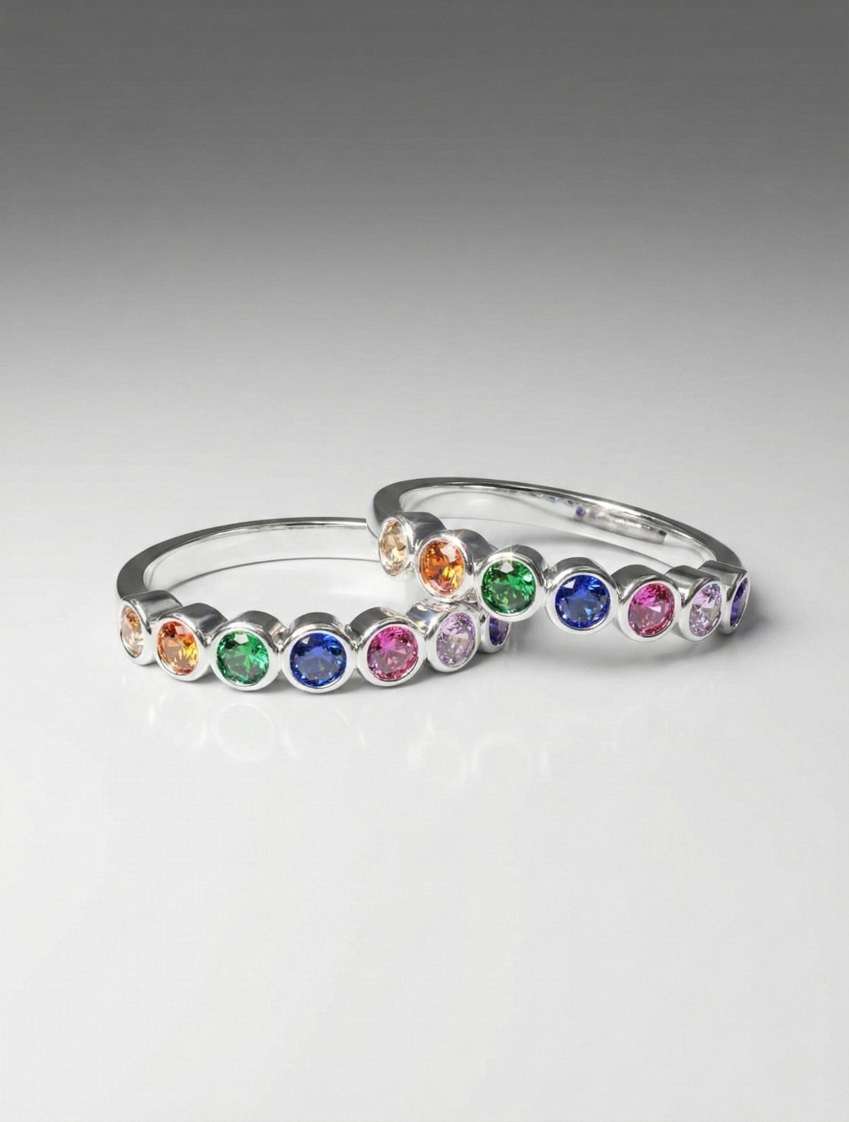 ANILLO MEDIO SIN FIN MULTICOLOR CP-AN