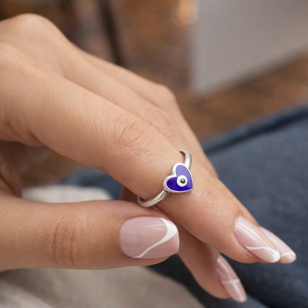 ANILLO CORAZON OJITO TURCO CP-AN