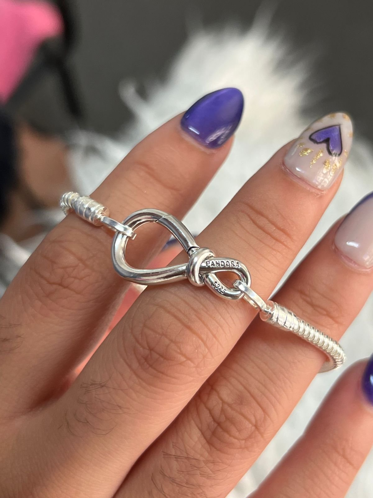 PULSERA CIERRE INFINITO PANDO "CON INSCRIPCION" 17cm