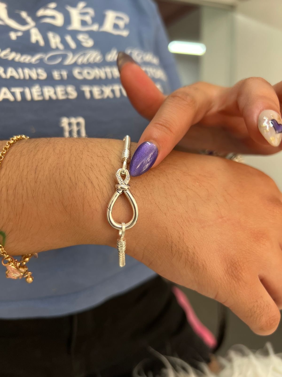 PULSERA CIERRE INFINITO PANDO "CON INSCRIPCION" 17cm